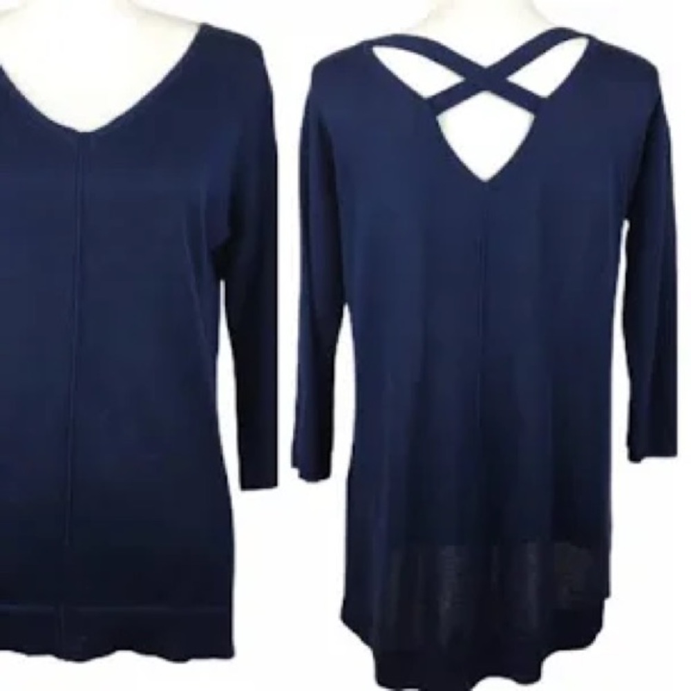 Chicos criss cross back sweater. - Picture 1 of 7